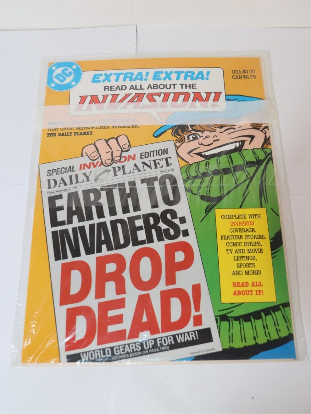 DC Comics Earth To Invaders: Drop Dead Vintage Comic. Sealed/ Brand New